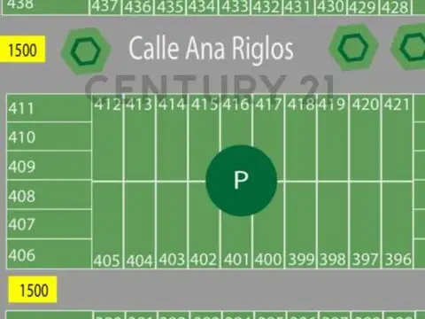 Terreno en Venta 8  mts Frente