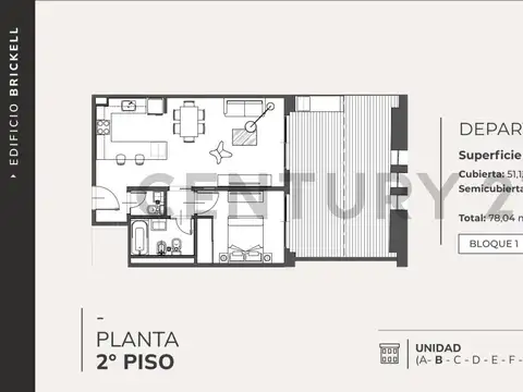 Departamento en Venta en Caballito Norte, USD 218.000