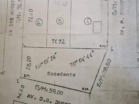 LOTES EN BLOCK O SEPARADOS 7900 M2. EL GAUCHO