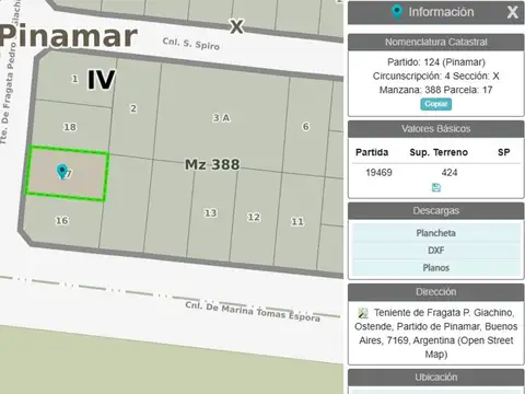 Lote en Venta en Valeria del Mar