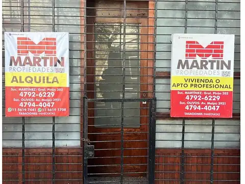 Oficina / deposito en alquiler en martinez.