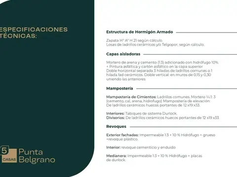 5 Casas Punta Belgrano