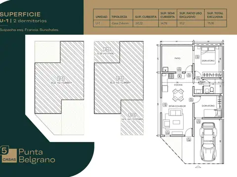 Casa en Venta con 1 cochera