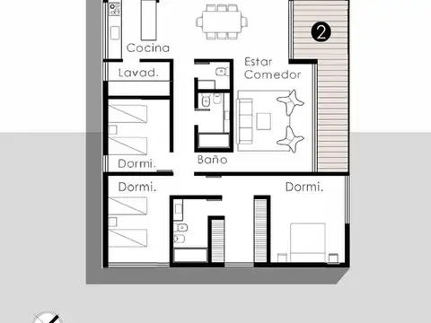 Departamento en Venta en City Bell, USD 340.000