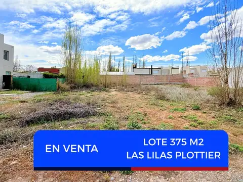 En venta lote 375 m2 las lilas plottier