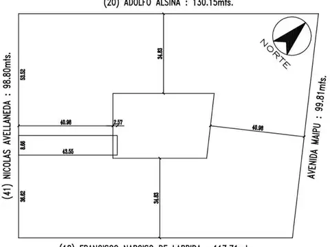 LOTE PARA CONSTRUIR EDIFICIO DE 7 PISOS