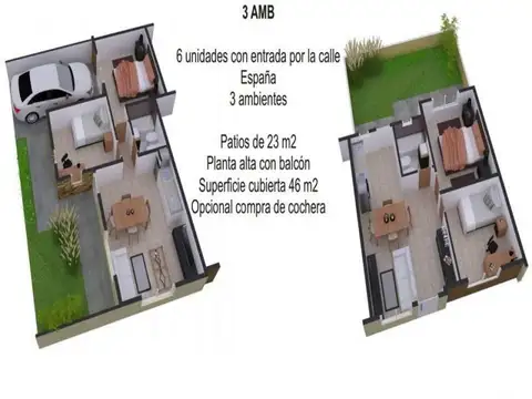 España 2800, Piso UF
