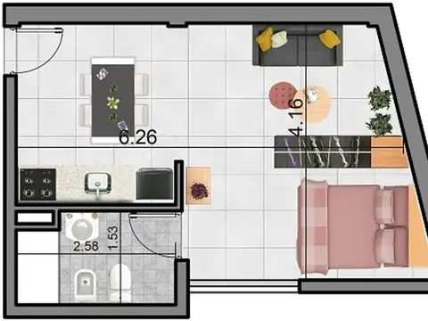 Departamento en Venta al Oeste