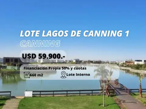 LOTE EN VENTA EN LAGOS DE CANNING 1 INTERNO 