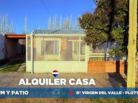 ALQUILER CASA 2 DORMITORIOS PLOTTIER