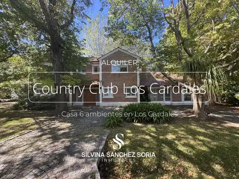 ALQUILER ANUAL CASA 6 AMBIENTES EN LOS CARDALES COUNTRY CLUB