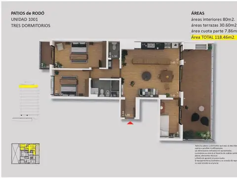 Departamento en Venta de 4 ambientes