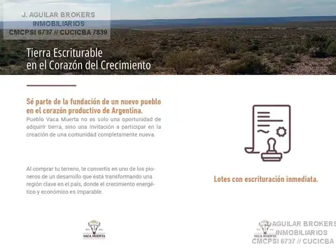 Terreno en Venta 10  mts Frente