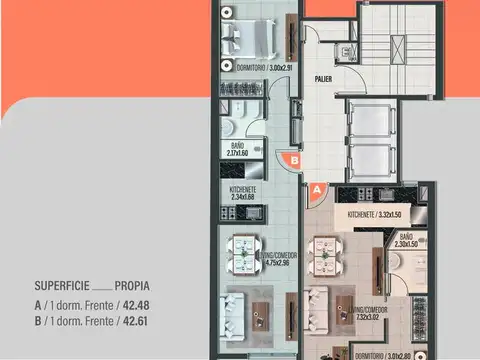 Departamento 1 dorm en venta Nueva Cordoba