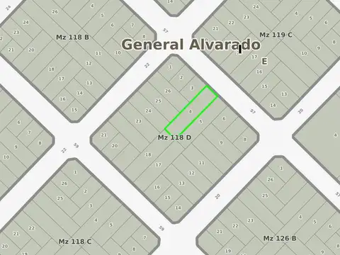 Calle 57 entre 22 y 20