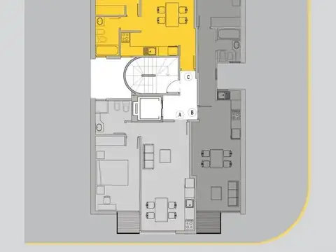 Departamento 2 ambientes con 1 baño