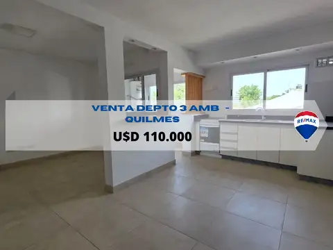 VENTA DEPTO 3 AMB EN QUILMES