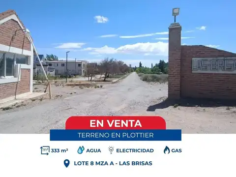 TERRENO EN VENTA BARRIO LAS BRISAS - PLOTTIER