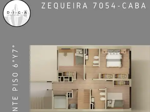 Departamento en Venta de 3 ambientes