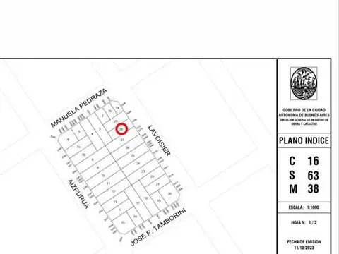 Terreno en Venta en Villa Urquiza, USD 329.000