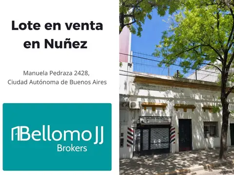 TERRENO NUÑEZ 951 M2 VENDIBLES