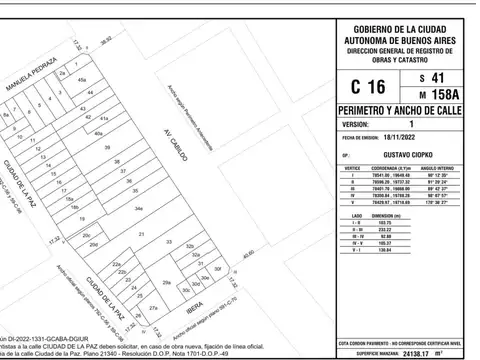 TERRENO NUÑEZ 951 M2 VENDIBLES