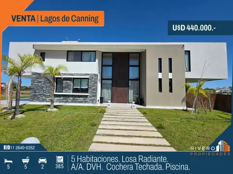 Venta Casa de Categoria 5 Habitaciones Lagos de Canning