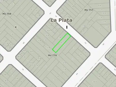 Terreno en venta en La Plata