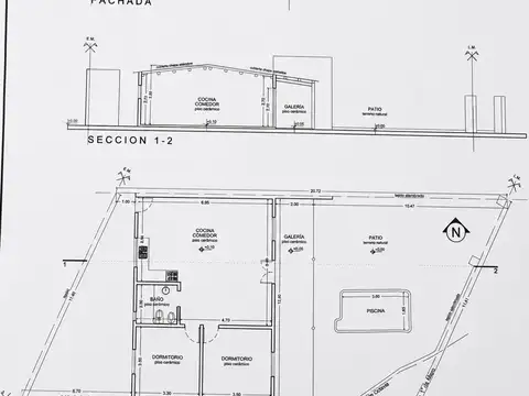 Casa 3 ambientes con 1 baño