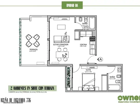 Departamento en Venta en Almagro, USD 159.500