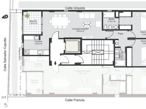 Departamento en Venta de 3 ambientes