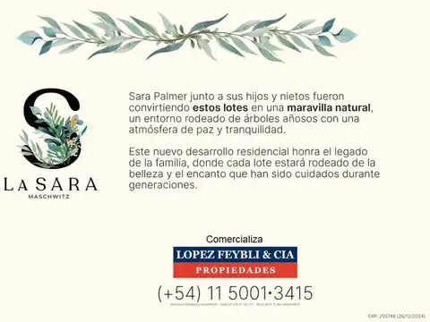 Terreno en Venta en Ingeniero Maschwitz, USD 105.000