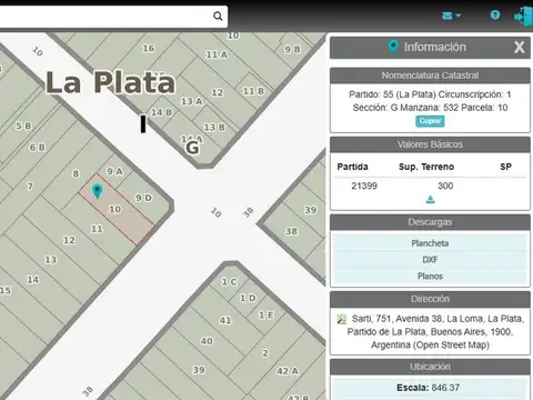 LOTE CONSTRUCTOR EN VENTA LA PLATA SOBRE AVENIDA