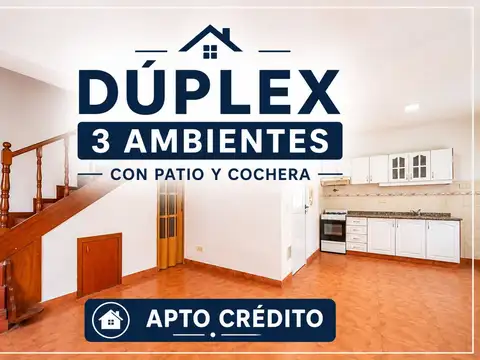 VENTA DUPLEX 3 AMBIENTES RAMOS MEJIA PATIO COCHERA