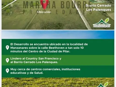 Terreno en Venta en Manzanares, USD 31.000