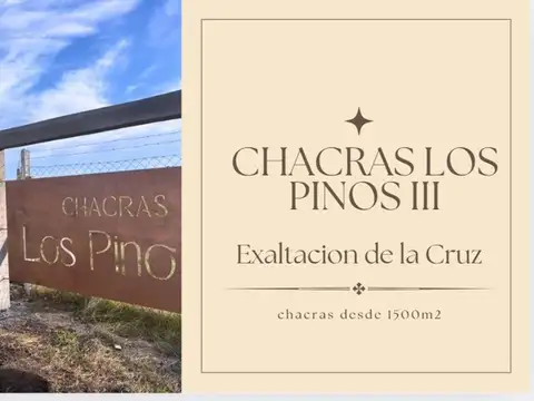 HERMOSO LOTE BARRIO ABIERTO EXALTACION DE LA CRUZ