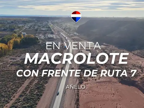 VENTA MACROLOTE 1 HA CON FRENTE DE RUTA 7 AÑELO