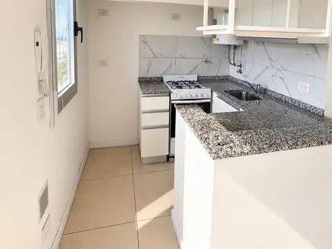 Monoambiente balcón, vista abierta y amenities