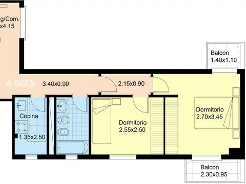 Departamento en Alquiler de 3 ambientes