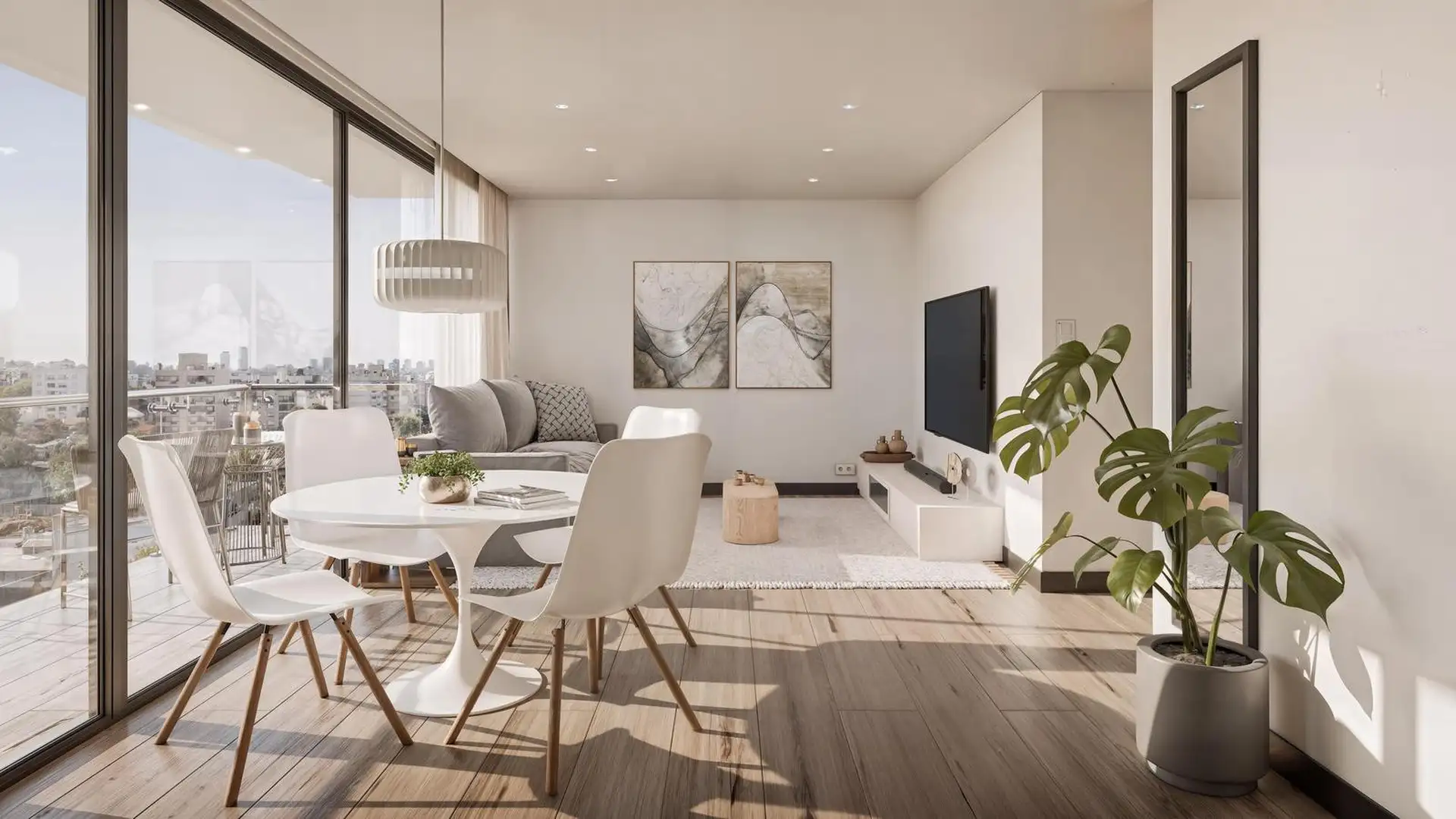 Depto 3 amb, 86m² cubiertos, balcón con parrilla — Zona Guemes
