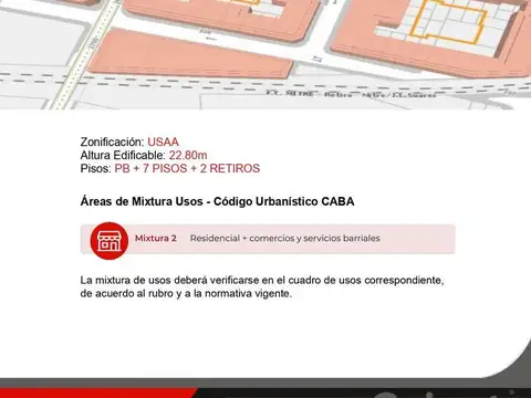 Terreno en Venta en Palermo, USD 890.000