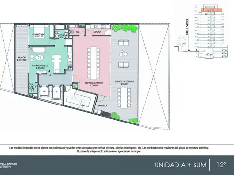 Venta departamento 2 ambientes en Las Cañitas Palermo