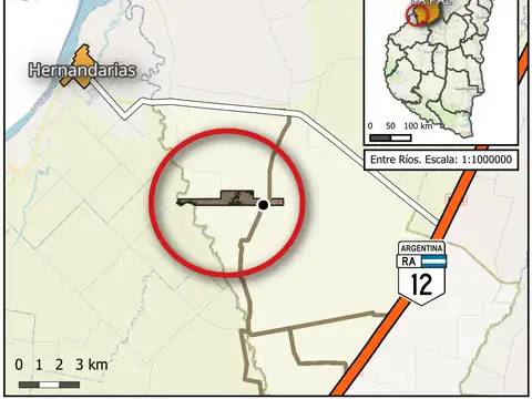 Campo en Venta de 221  ha