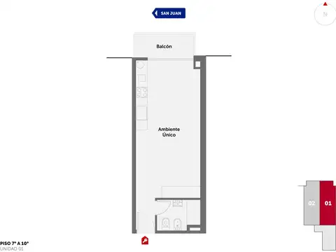 Departamento en Venta al Norte