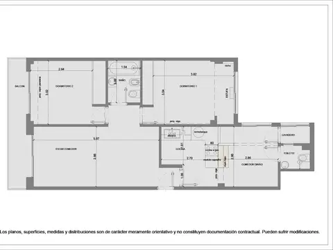 Departamento en Venta de 3 ambientes