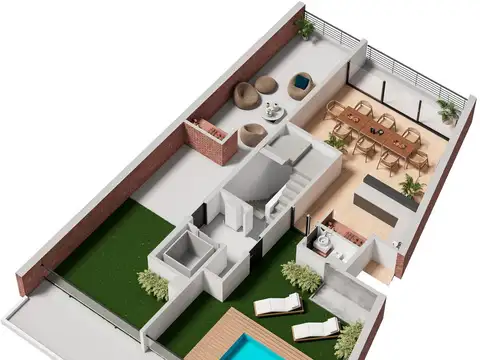 Departamento de 2 Dormitorios al Frente Norte En Construccion