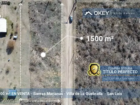 Terreno en Venta de 1490,0 m2