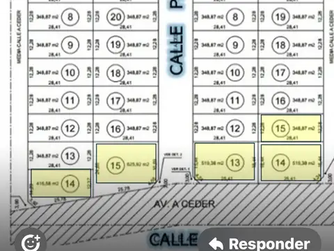 Vendo excelentes lotes de 350 metros cuadrados