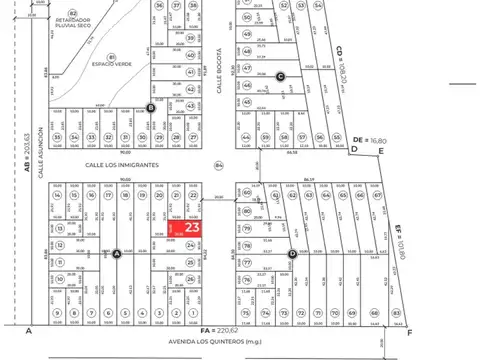 Terreno en Venta en Angel Gallardo, USD 24.000