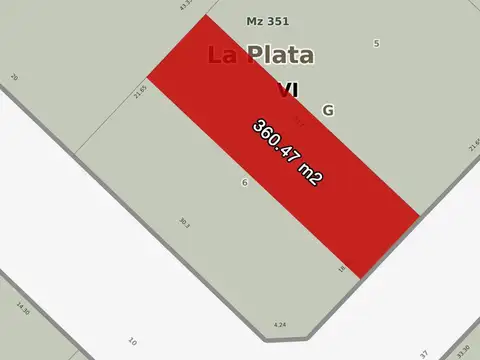 Terreno en Venta 10  mts Frente